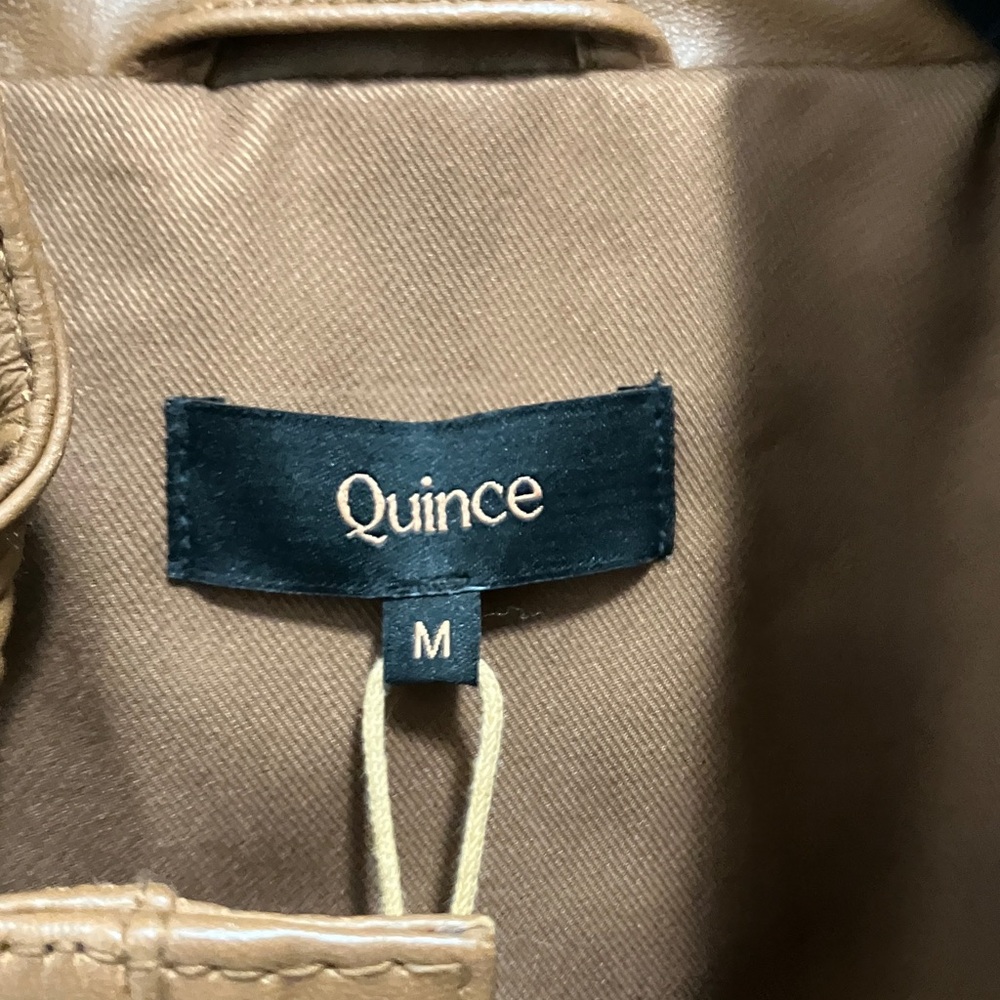Quince Women 100% Leather
Stand-Collar Jacket Dark
Cognac Brown M - Picture 4 of 12